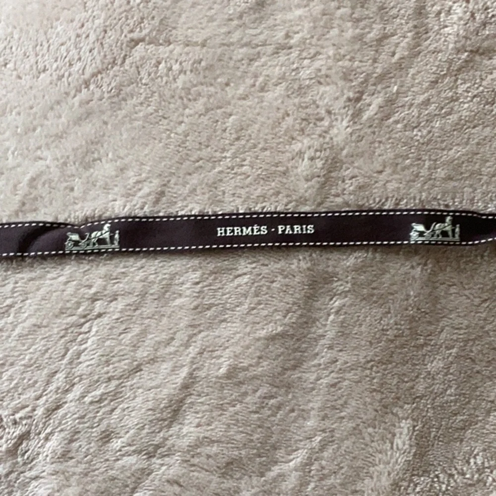 - Hermès Ribbon Authentic Brown Gift Wrapping 60”